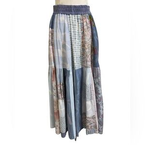 Patchwork Maxi Skirt - Multicolor